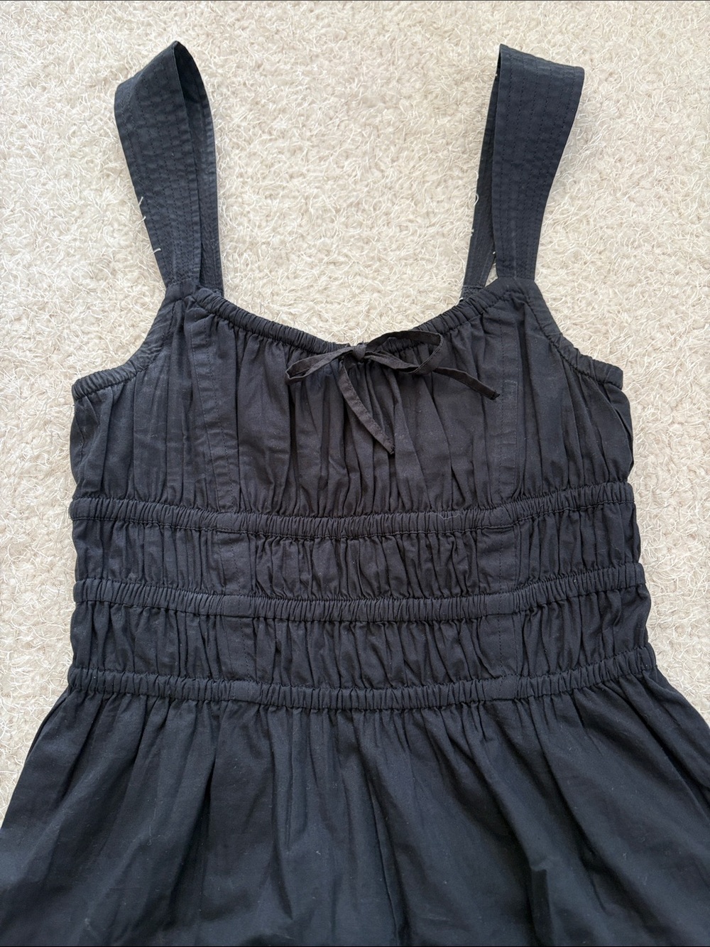 ARITZIA- Sunday Best Dark Navy Sleeveless Tiered Midi Dress